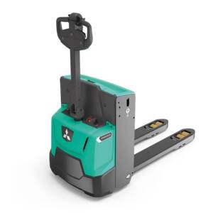 transpallet elettrico mitsubishi verde